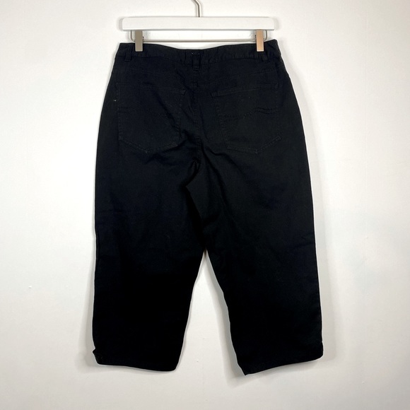 TALBOTS Size 10 Stretch High Waisted Cropped Capri Pants - Picture 2 of 6